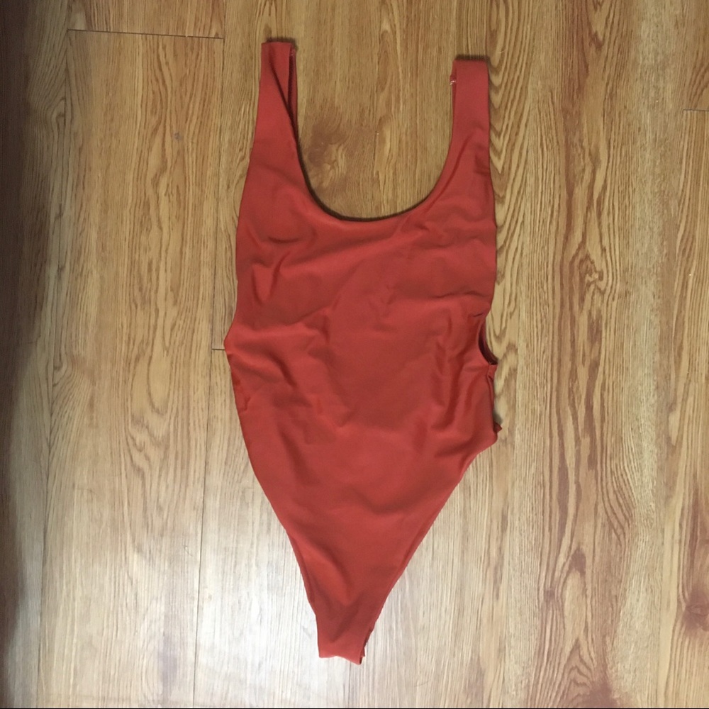Aerie high leg scoop back one piece!